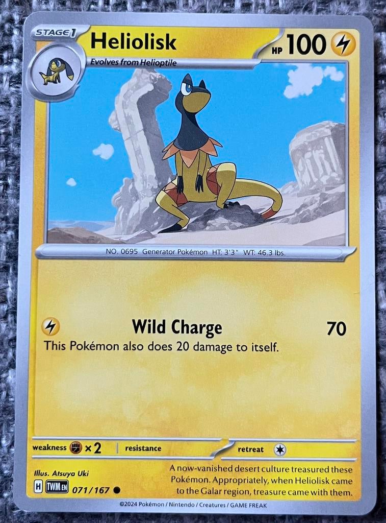 Pokémonkaart Heliolisk (695) • Twilight Masquerade (071/167), Verzenden, Nieuw, Losse kaart