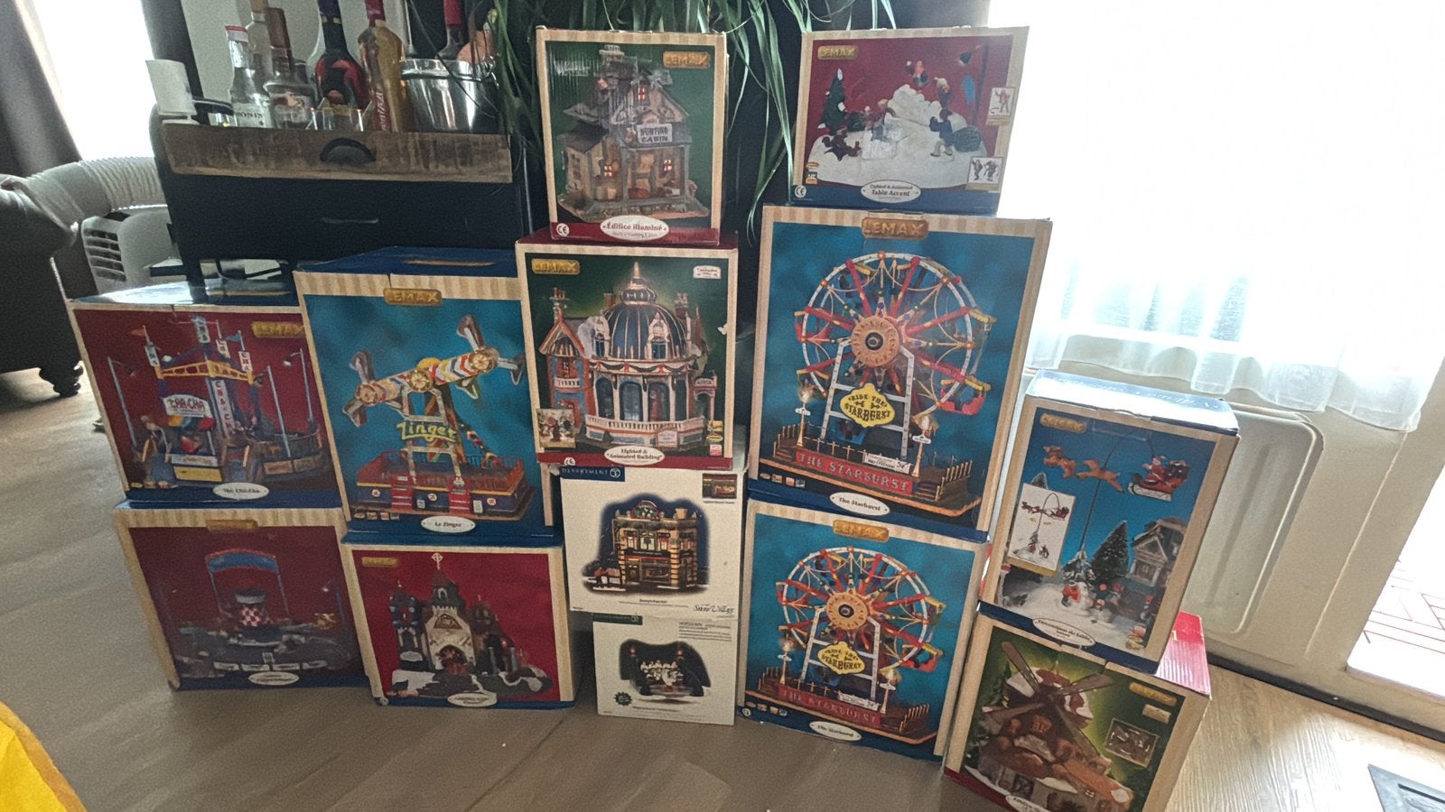 krerstdorp/Lemax kermis plus accessoires, zie fotos!, Ophalen