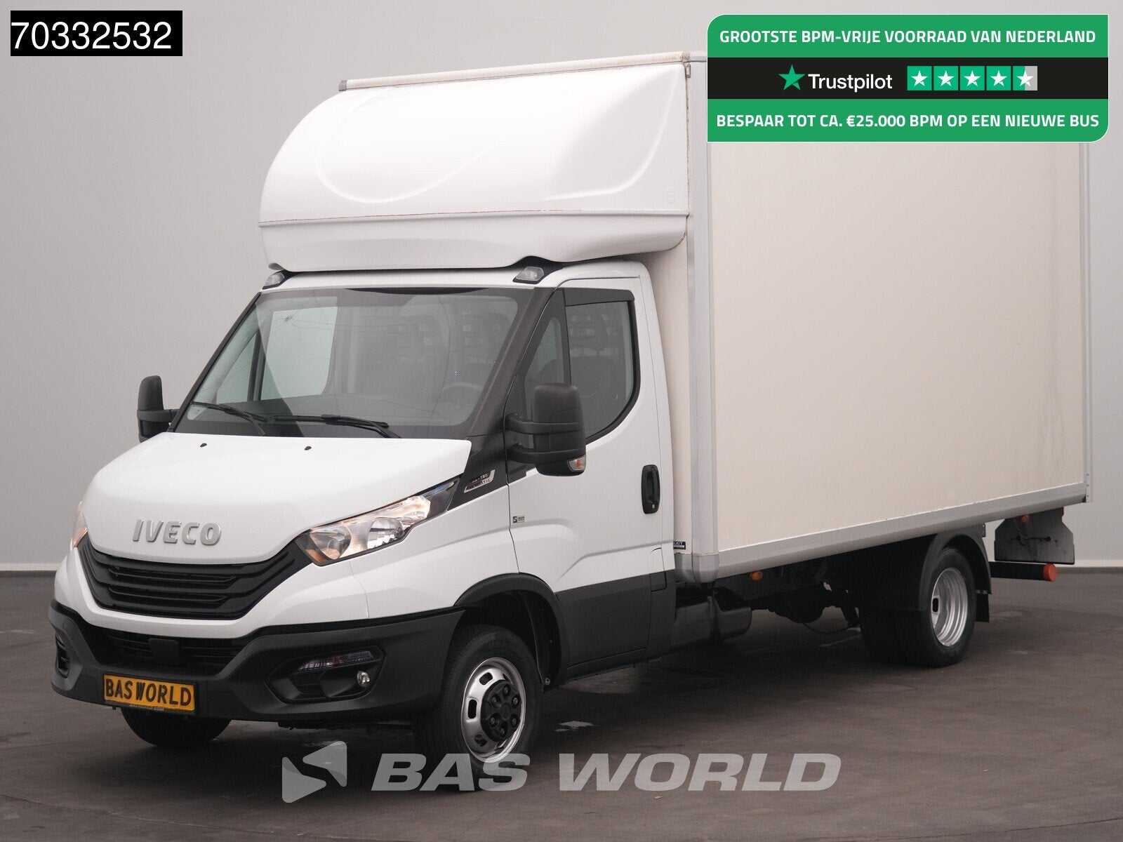 Iveco Daily 35C18 3.0L Automaat Laadklep Zijdeur Dubbellucht, Automaat, Stof, Gebruikt, Euro 6