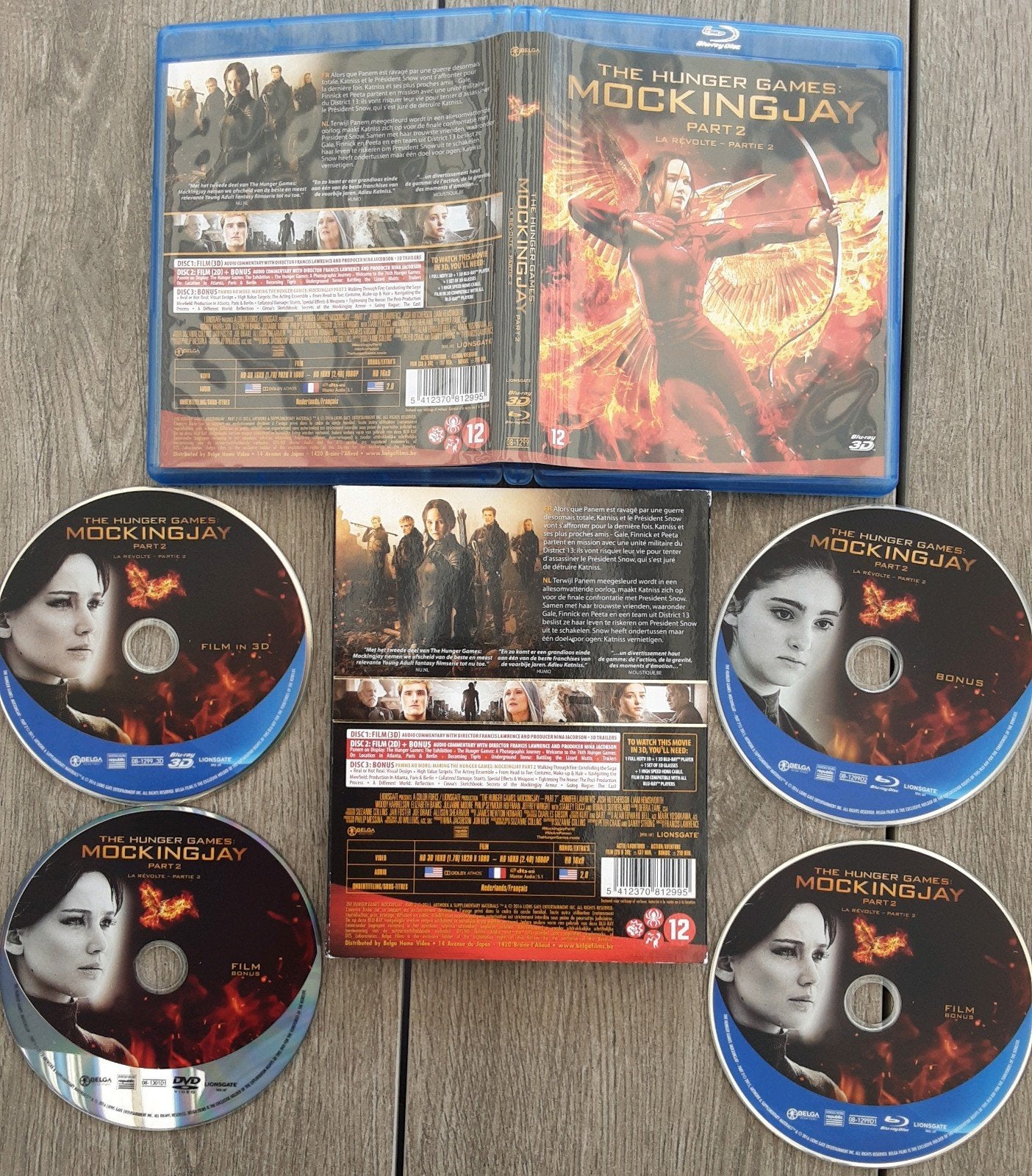 The Hunger Games: Mockingjay Part 2 - 2D+3D, 3 Blu-ray + DVD, Inclusief DVD, Film, Science Fiction en Fantasy, Ophalen of Verzenden