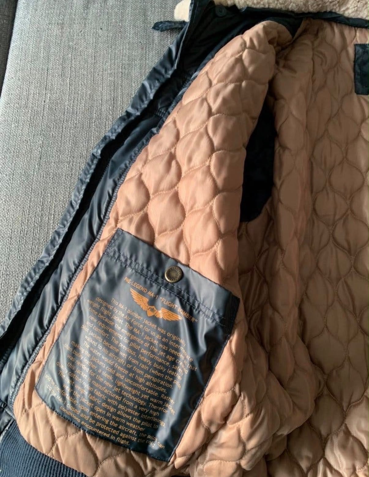 PME Legend Flight Bomber Jacket - Donkerblauw, Ophalen of Verzenden, Zo goed als nieuw, Maat 52/54 (L), Blauw