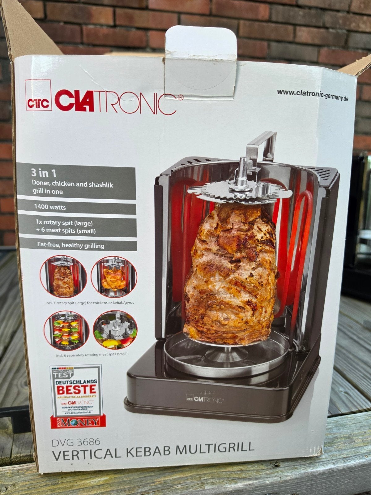 Donör grill, Ophalen, Zo goed als nieuw, Minder dan 45 cm