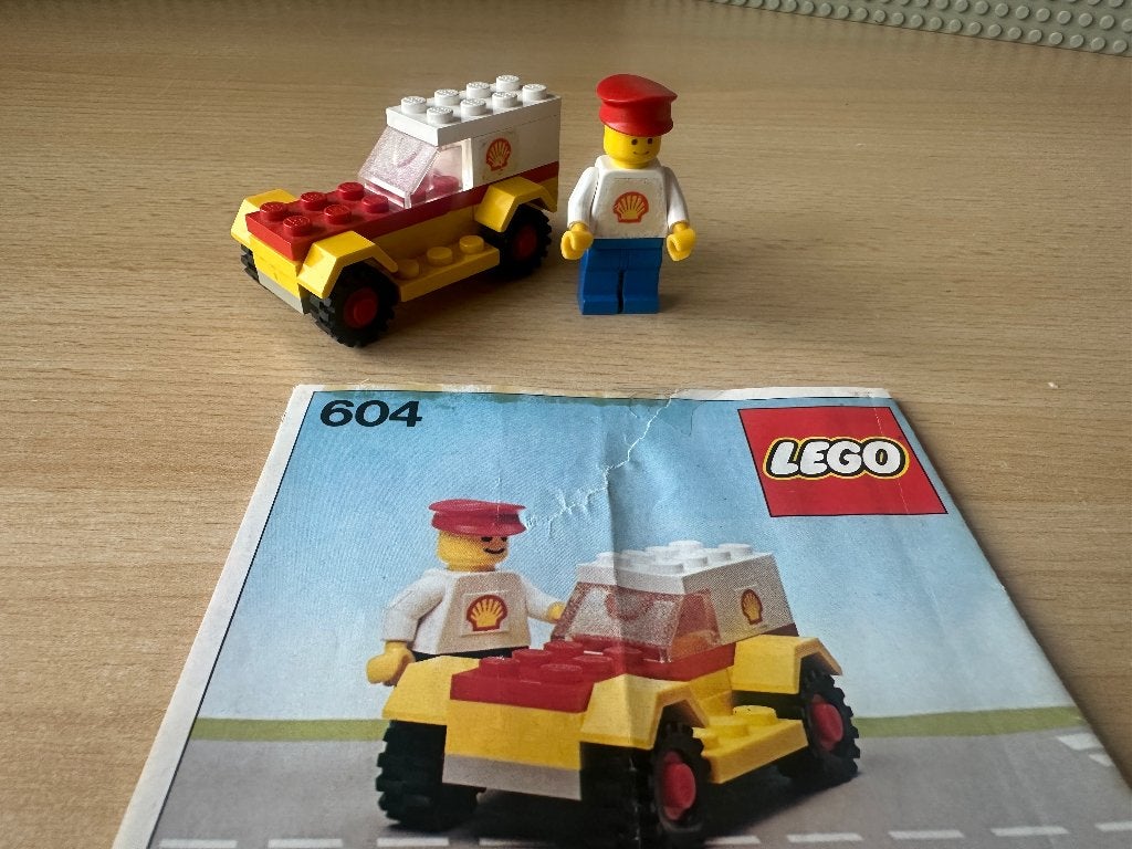 Lego 604 Shell service car, Compleet, Gebruikt, Lego, Ophalen of Verzenden