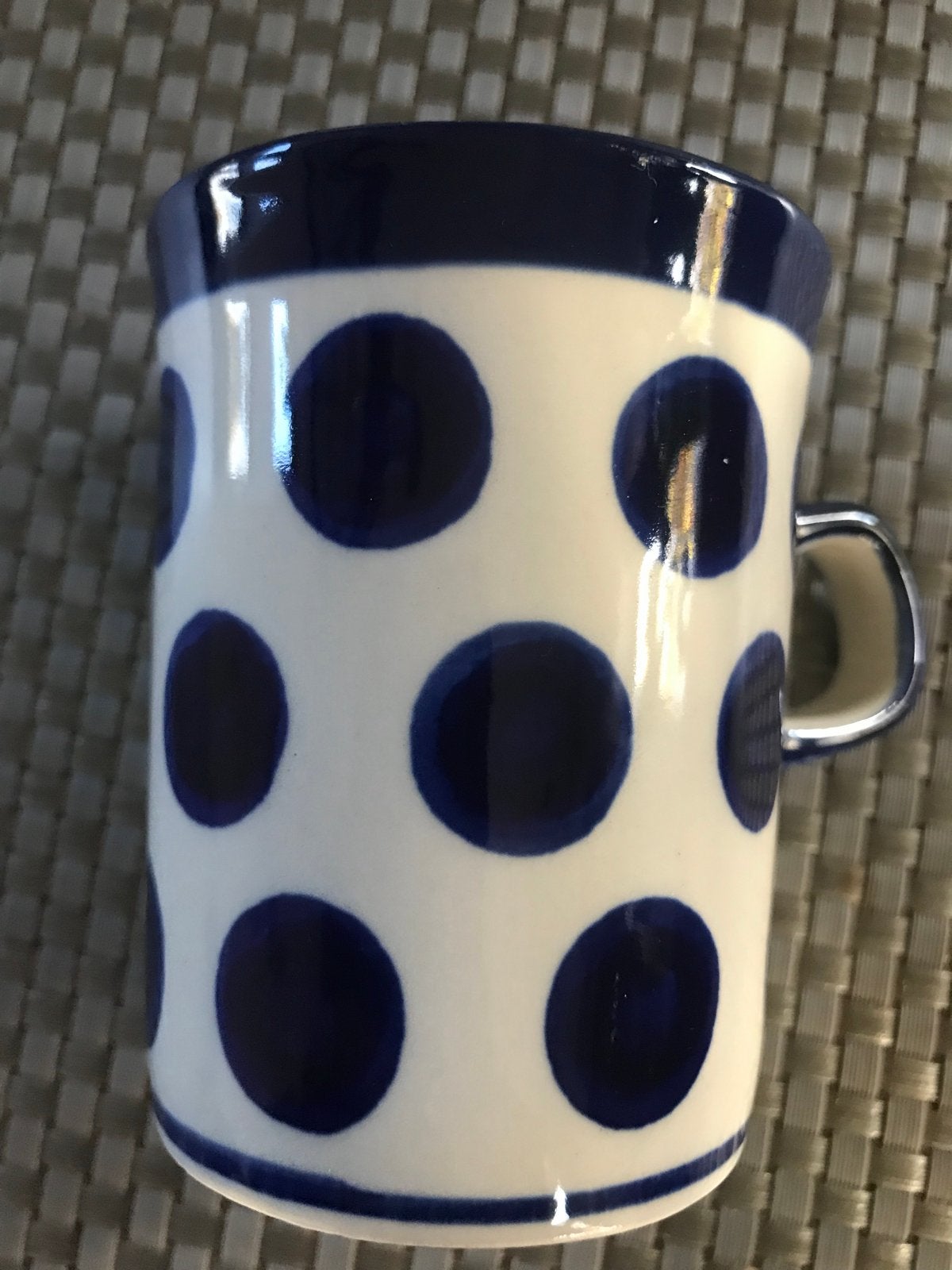 Set van 8 handgemaakte Bunzlau mokken , diverse patronen, Ophalen, Overige merken, Keramiek, Mok