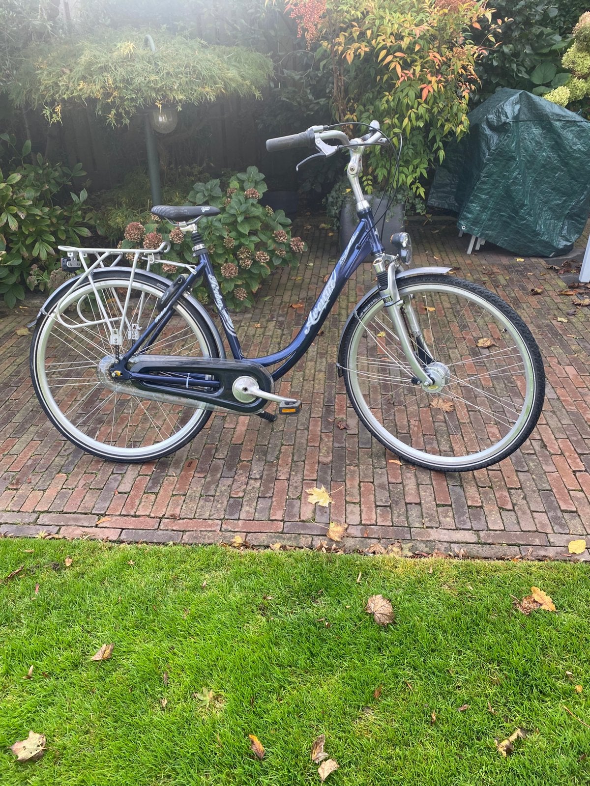 Te koop damesfiets met 7 versnellingen., Gebruikt, Versnellingen, 50 tot 53 cm, Trommelrem