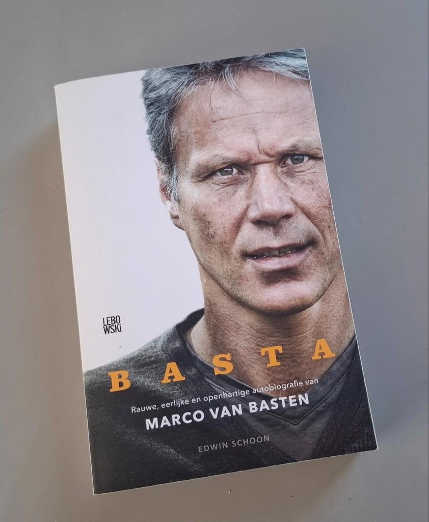 Boek: BASTA, autobiografie Marco van Basten, Ophalen of Verzenden, Zo goed als nieuw, Edwin Schoon, Sport
