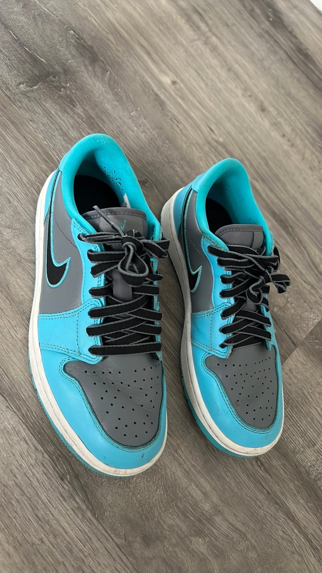 Jordan Golf maat 40,5 zwart/blauw, Sport en Fitness, Golf, Ophalen, Gebruikt, Schoenen