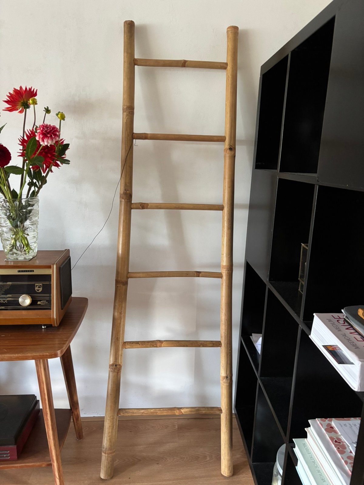Bamboe decoratie ladder, Ophalen of Verzenden, Zo goed als nieuw, Minder dan 2 meter