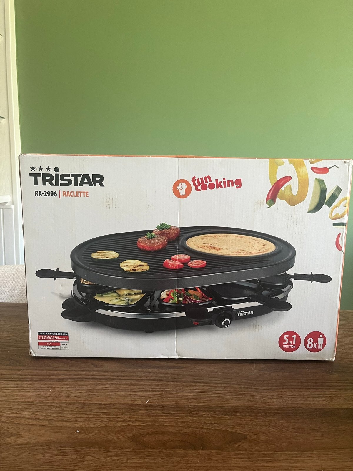 Tristar RA-2996 Raclette Grill - Nieuw in doos, Ophalen, Nieuw, 8 personen of meer