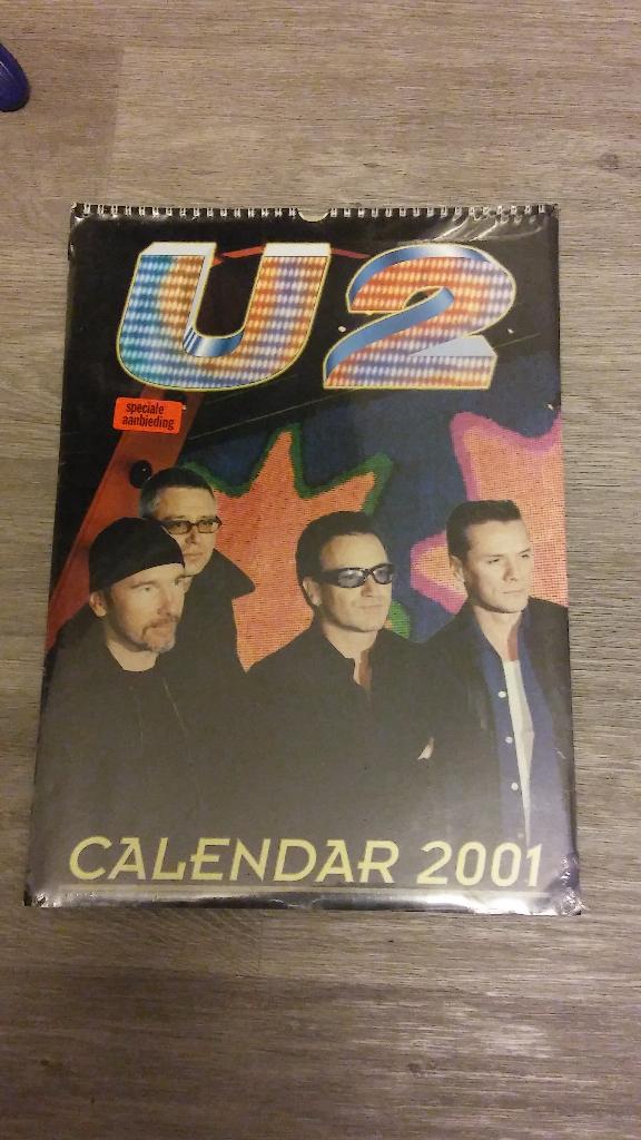 U2 Bono the Edge Calendar kalender 2001 vintage muziek rock, Verzenden, Nieuw, Overige typen