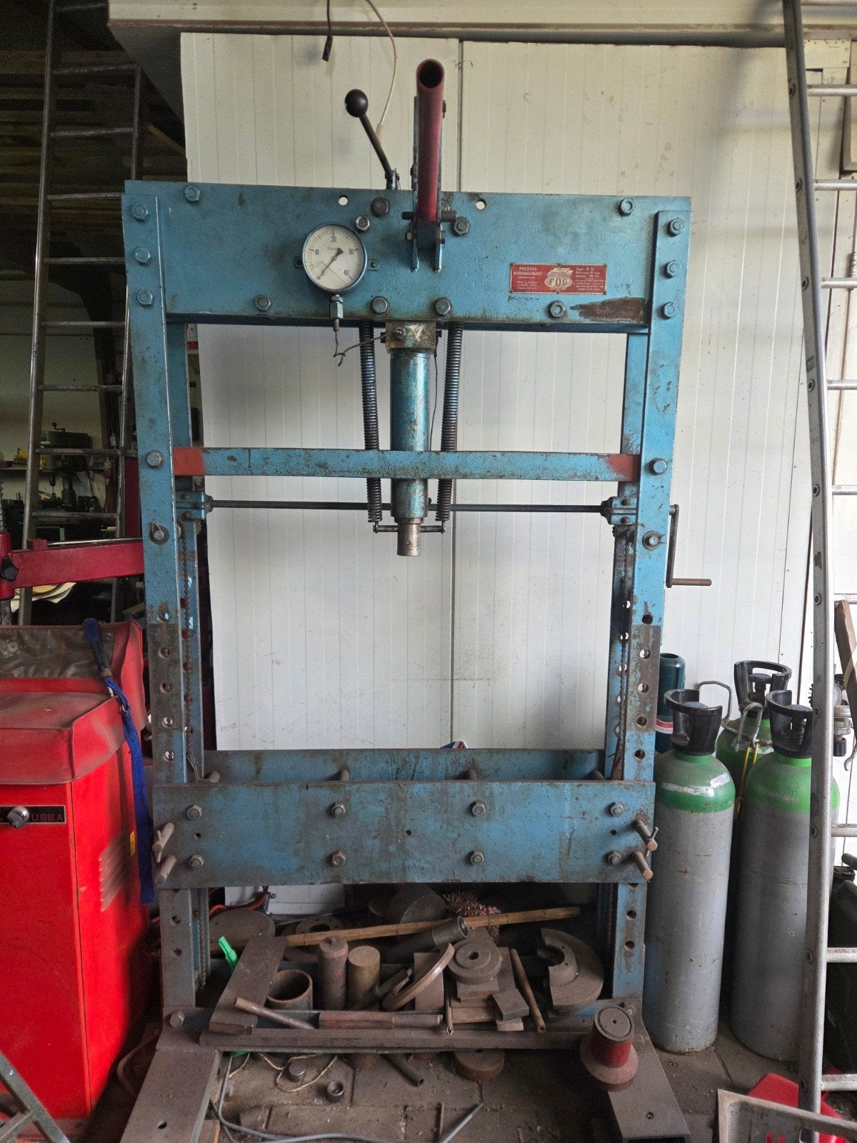 FOG S.14 Hydraulische Pers - 30 Ton, Ophalen, Gebruikt
