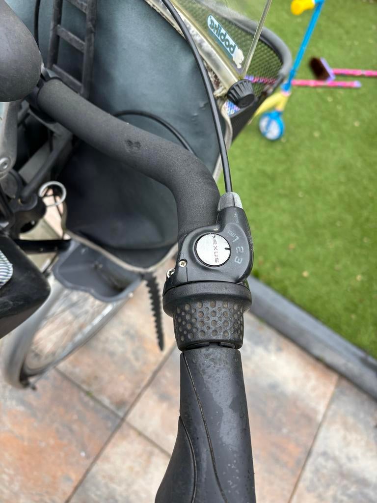 Avancer Malibu moederfiets met kinderzitjes en mand, Gebruikt, Velgrem, Versnellingen, 50 tot 53 cm