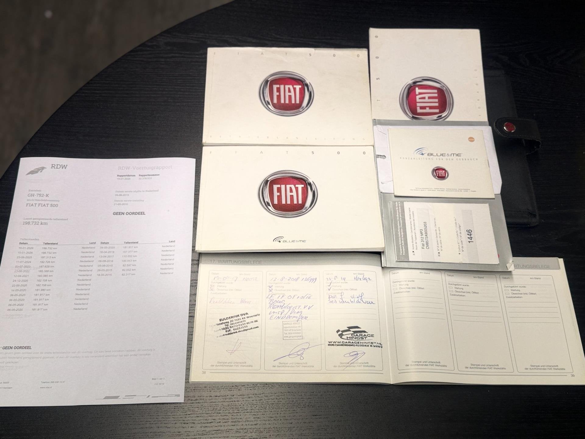 Fiat 500 1.2|LIMITEDEDITION|PANO|AIRCO|16''|COMPLETEBOEKJES!, Voorwielaandrijving, Gebruikt, 4 cilinders, 840 kg