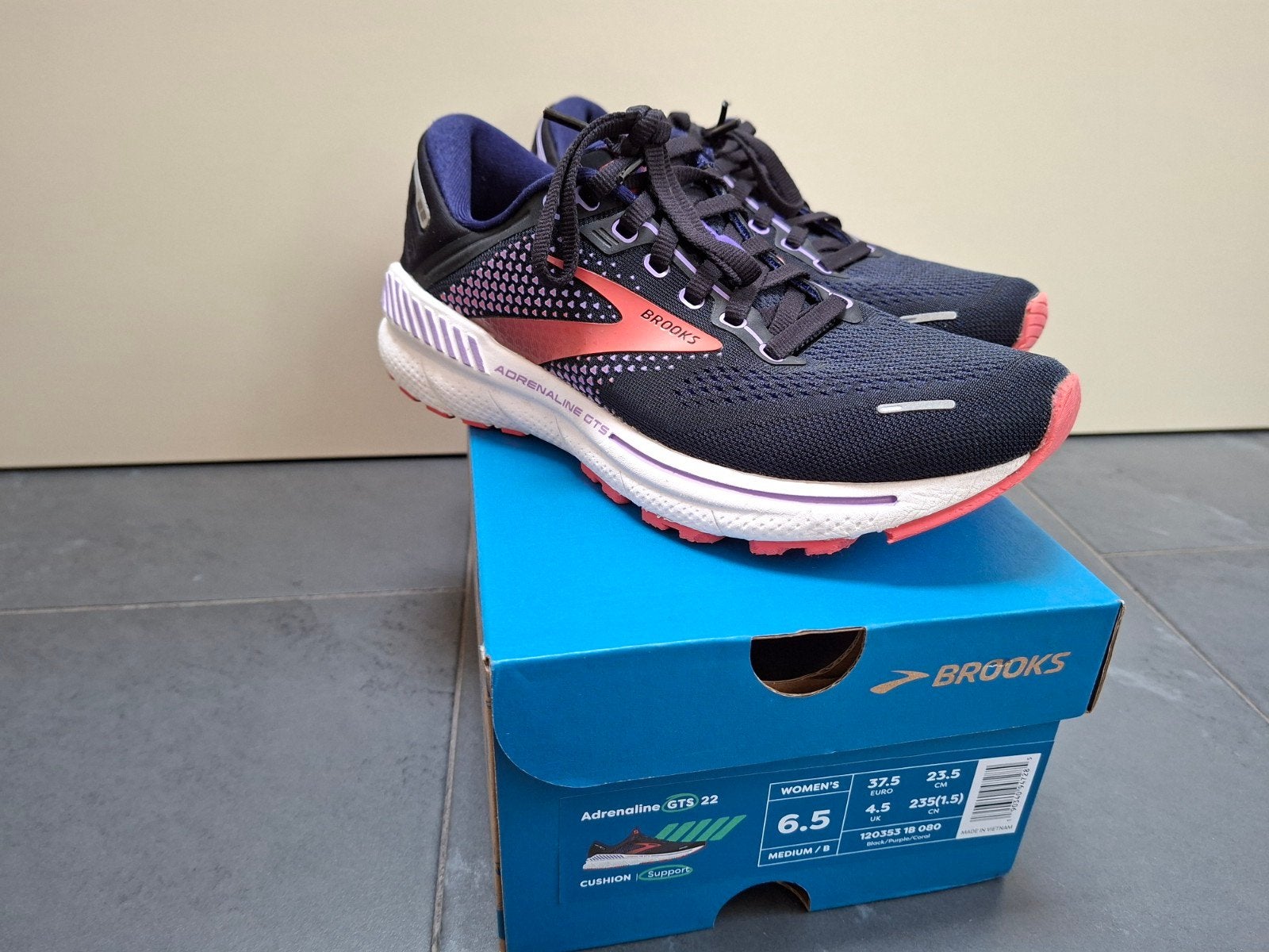 Brooks Adrenaline GTS 22 WOMEN'S maat 37.5, Overige merken, Hardloopschoenen, Ophalen of Verzenden, Zo goed als nieuw