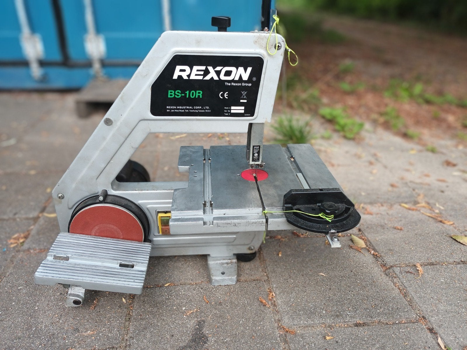 Rexon BS-10R lintzaag met reserve rubber geleidebanden, Ophalen, Gebruikt, 70 mm of meer, Lintzaag
