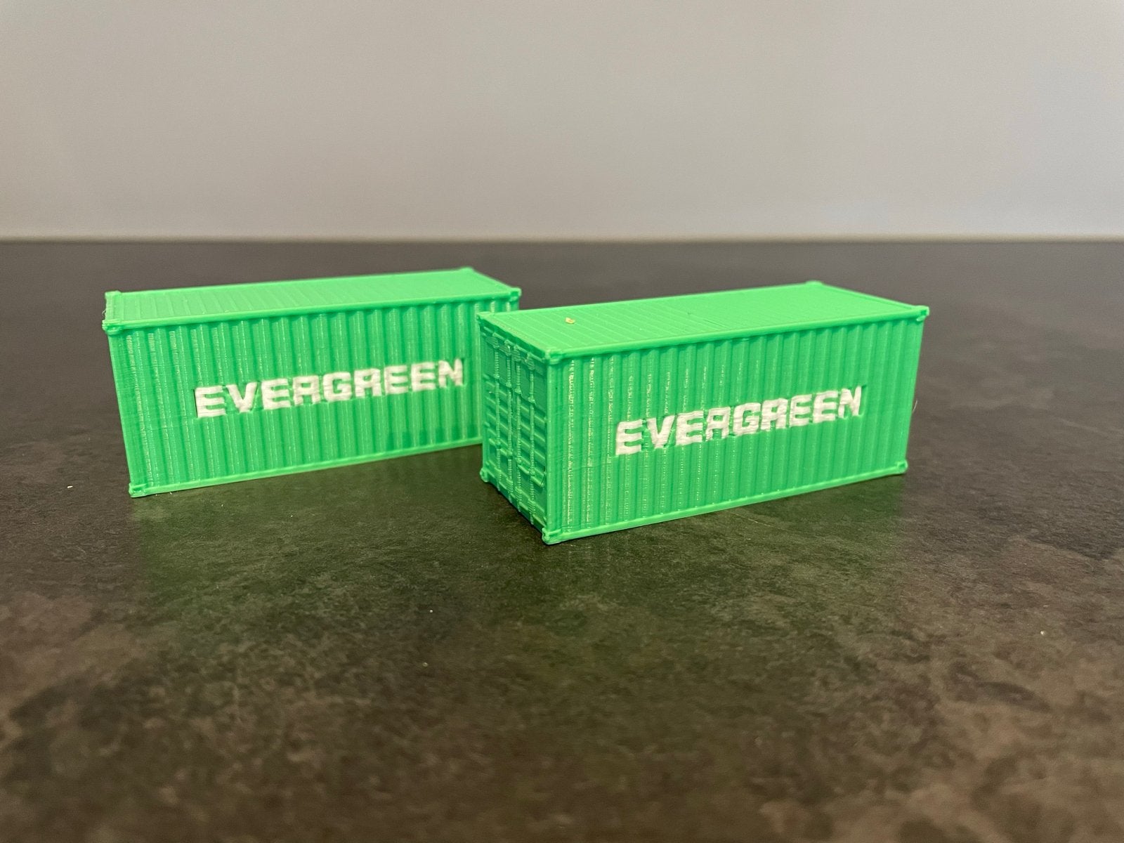 Evergreen 20ft containers 1:87 HO, Overige merken, Gelijkstroom of Wisselstroom, Overige typen, Nieuw
