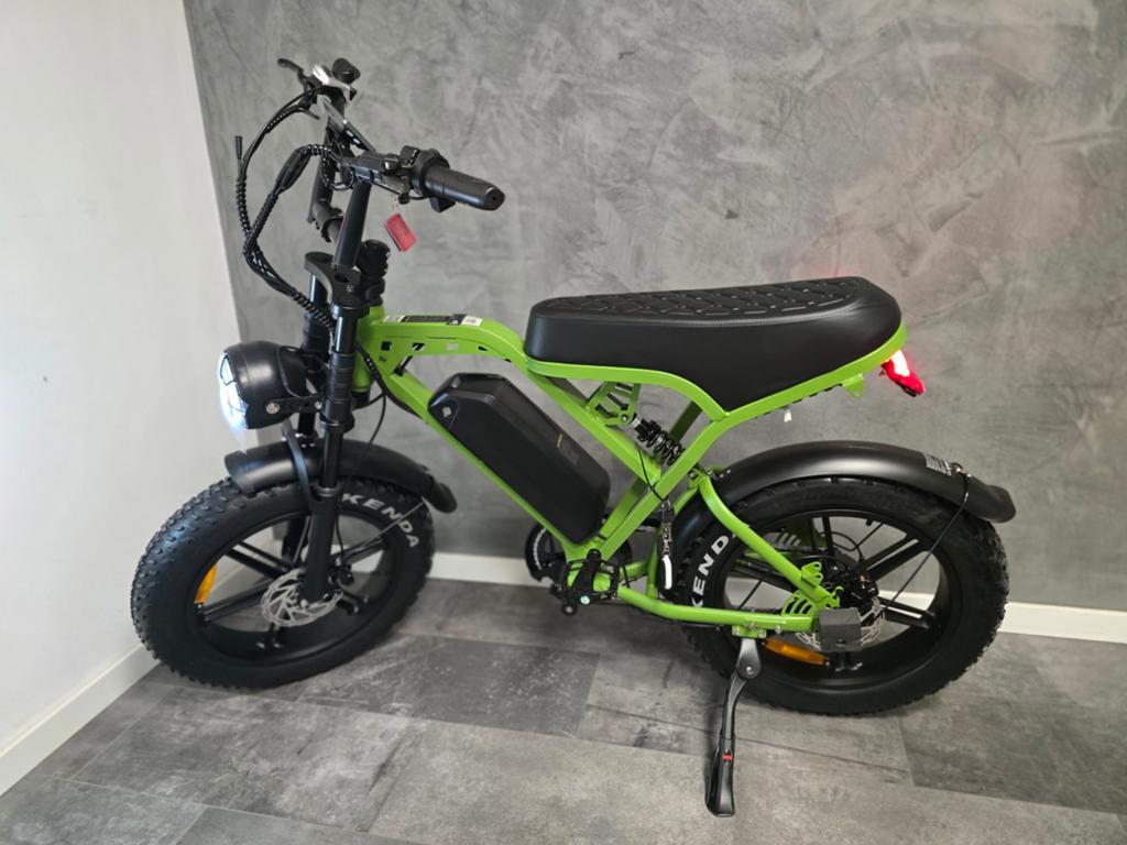 Fatbike V20 Pro Groen LED + Achterzitje Gratis Alarm, Overige merken, -, -, Nieuw