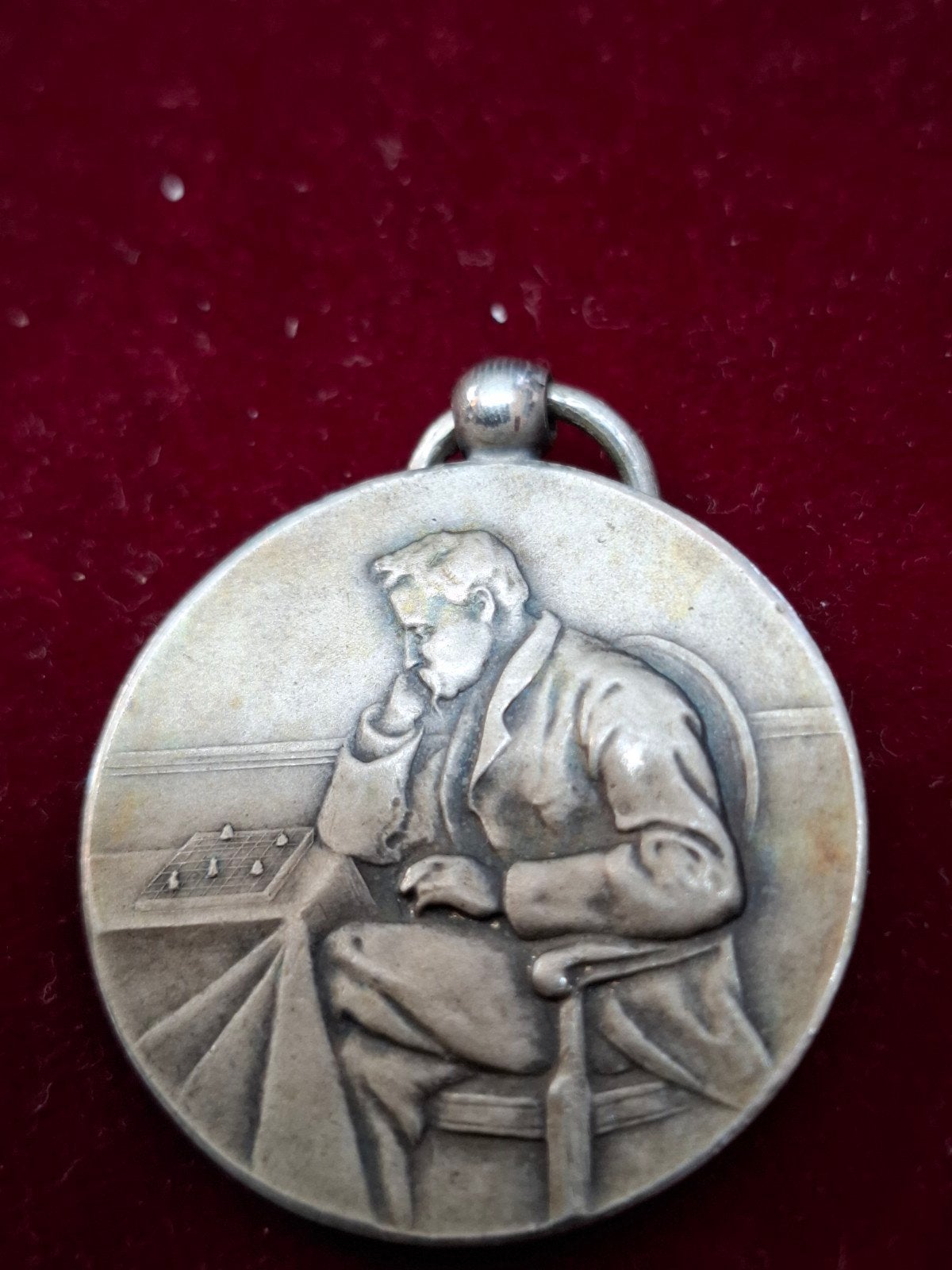 Zilveren Schaakmedaille Zaansreek-Beverwijk 1920, Postzegels en Munten, Ophalen of Verzenden