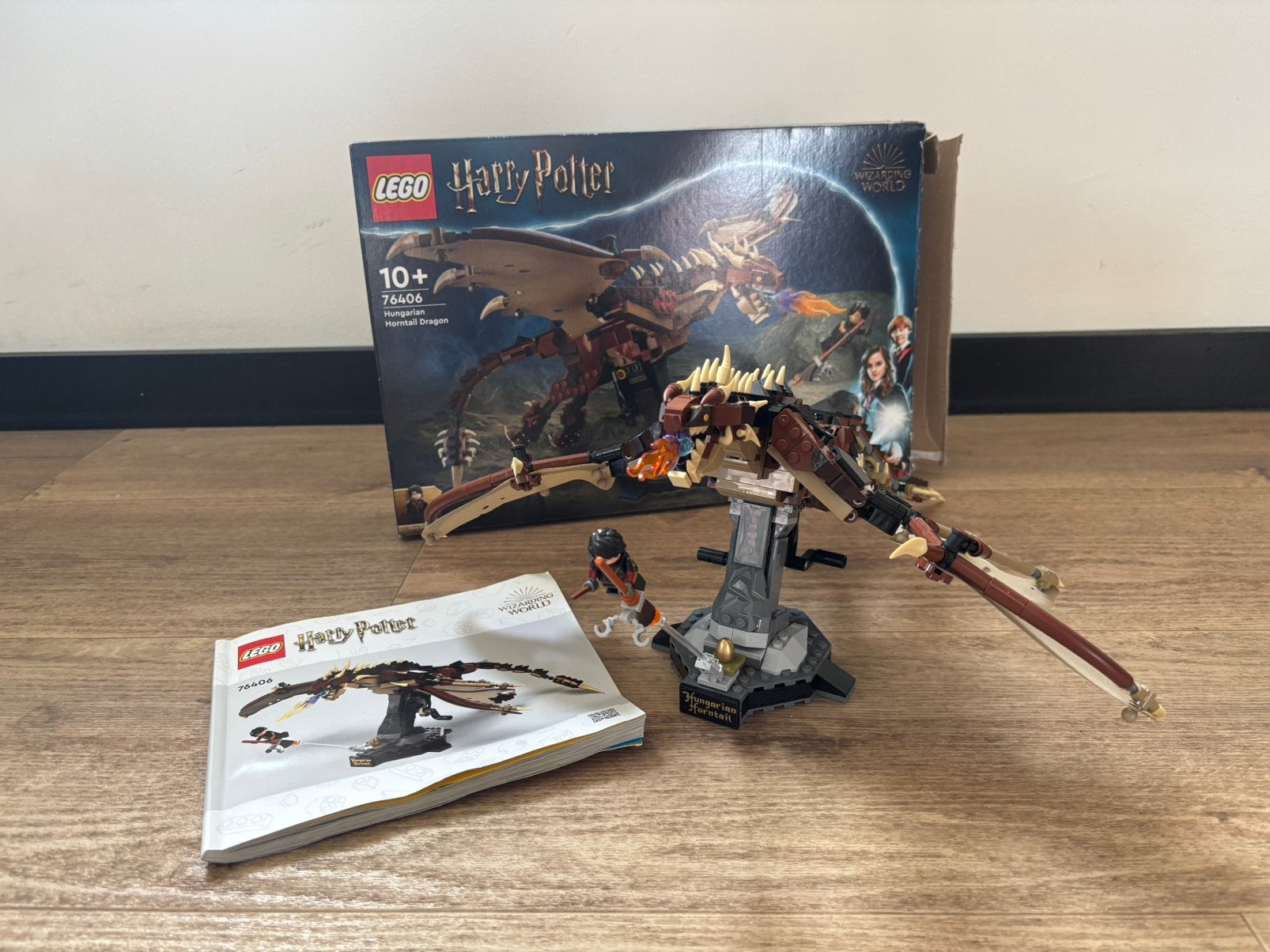 Harry Potter Lego 76406 Hungarian Horntail Dragon, Lego, Harry Potter, Ophalen of Verzenden, Zo goed als nieuw