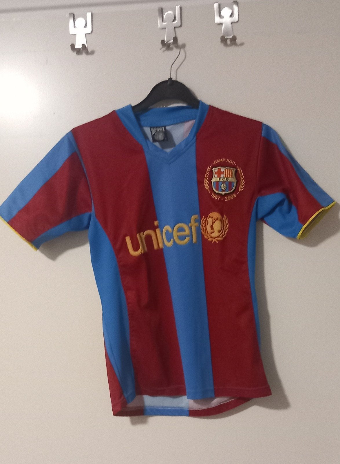 FC Barcelona Eto'o shirt (2005-2008) - Zo goed als nieuw, Maat 52/54 (L), Meerkleurig, Ophalen of Verzenden, Zo goed als nieuw