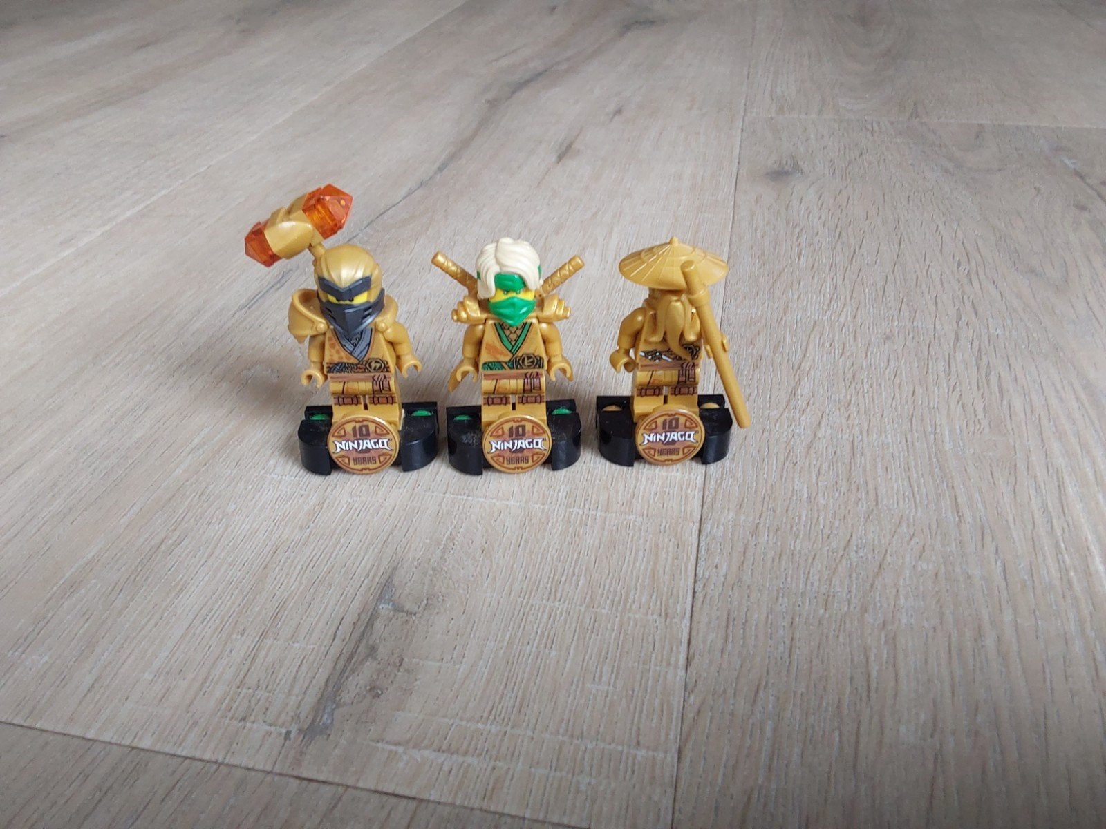 Lego Ninjago Gouden Minifiguren - Set van 3, Ophalen of Verzenden, Zo goed als nieuw