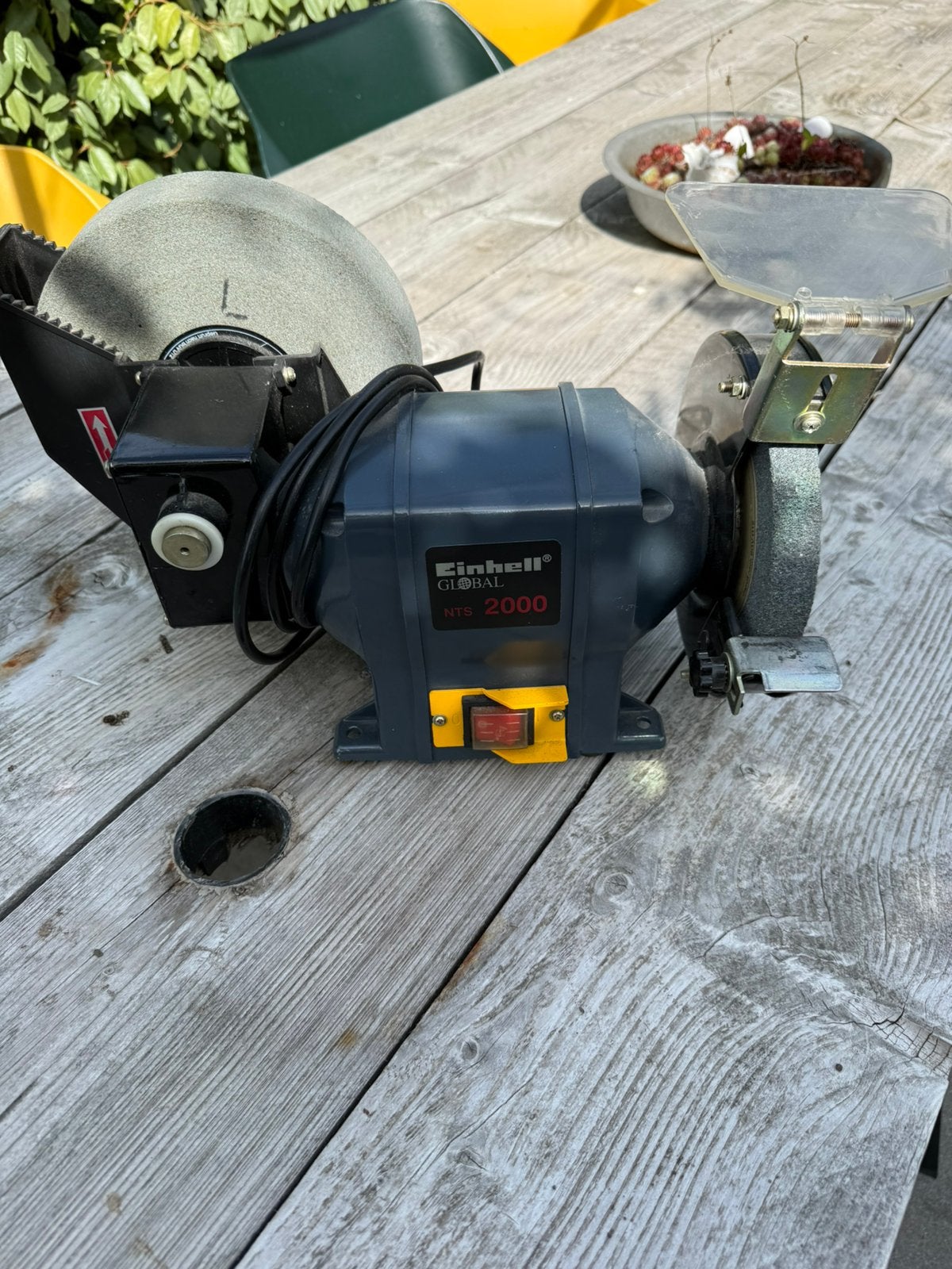 Einhell Global NTS 2000 Werkbankslijpmachine, Ophalen of Verzenden, Gebruikt, Minder dan 700 watt, Werkbankslijpmachine
