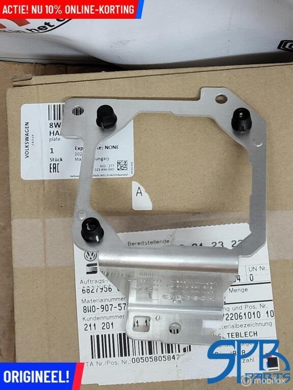 Radarsensor HOUDER STEUN LINKS Audi A4 S4 B9 '15- 8W0907573, Audi, Nieuw, Audi, Ophalen of Verzenden
