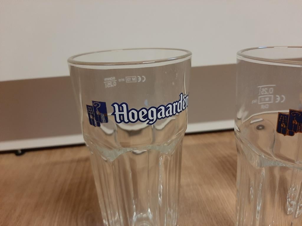 3 hoegaarden glazen, Ophalen of Verzenden