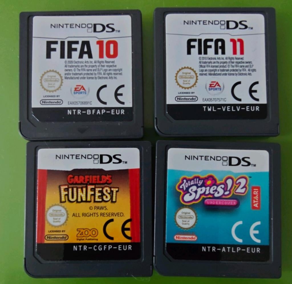 Nintendo DS Spelletjes: FIFA 10 en 11, Garfield, Totally, Gebruikt, Gekoppelde computers, Overige genres, 1 speler
