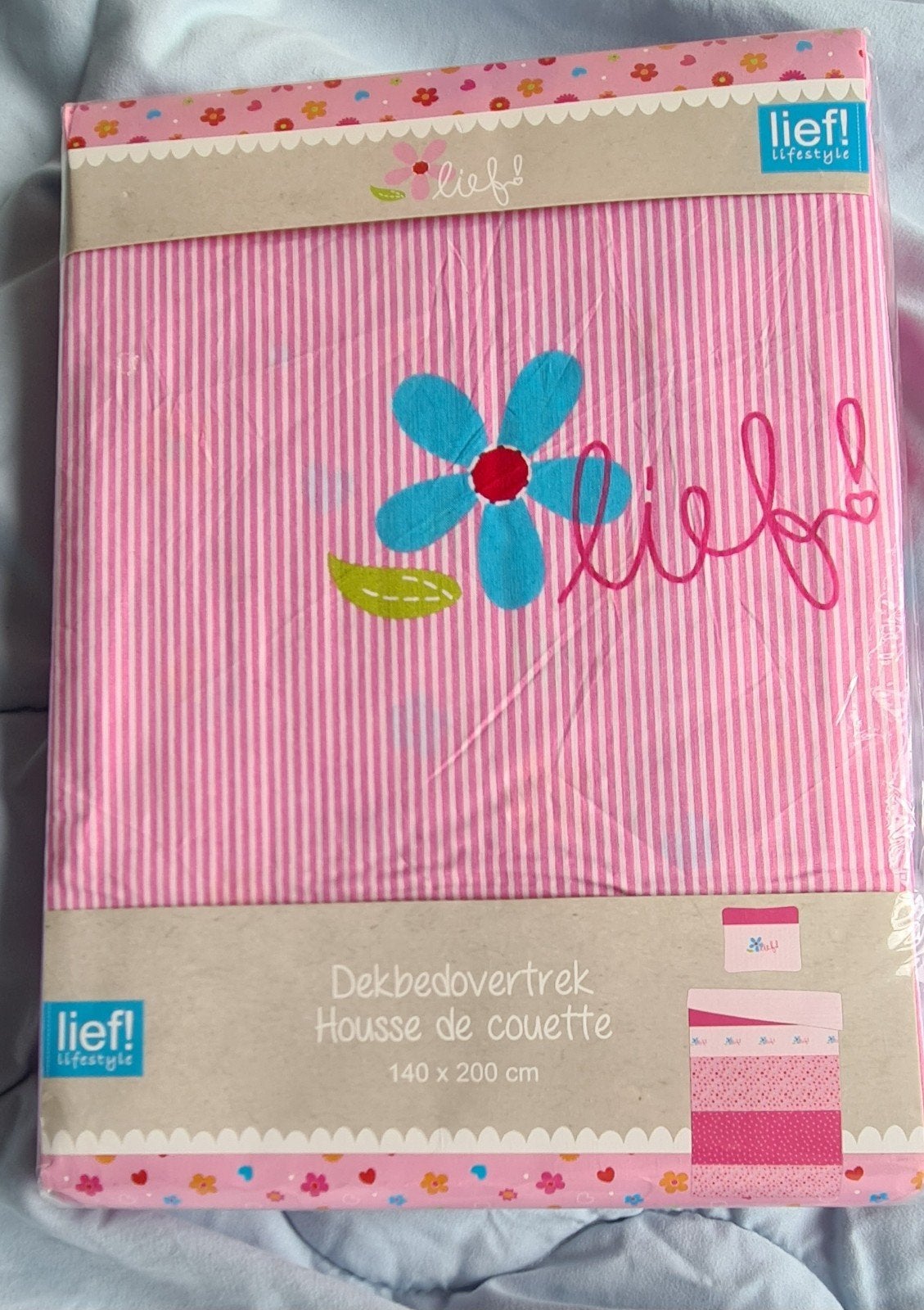 Lief Lifestyle Dekbedovertrek140x200, Nieuw, Ophalen of Verzenden, Dubbelzijdig, Lief!