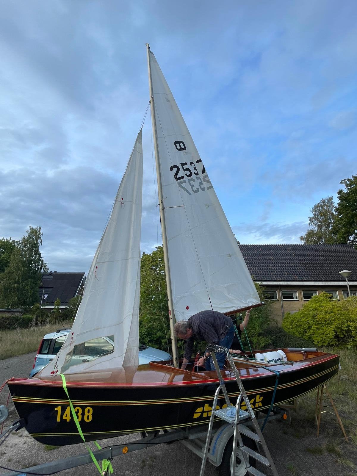 Zeilboot type Schakel, voormalig wedstrijdboot, Ophalen, Gebruikt, 3 tot 6 meter, Minder dan 15 m²