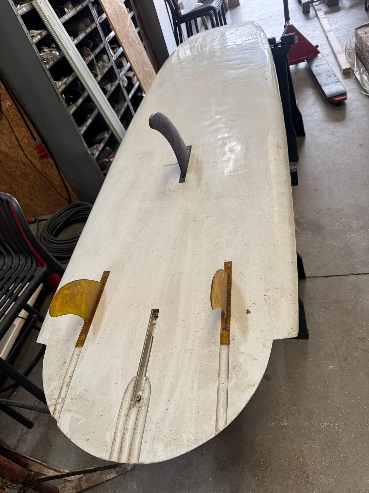 Windsurfplank Rocket 103 - Gebruikt, Watersport en Boten, 250 tot 300 cm, Gebruikt, Met vin(nen), Plank