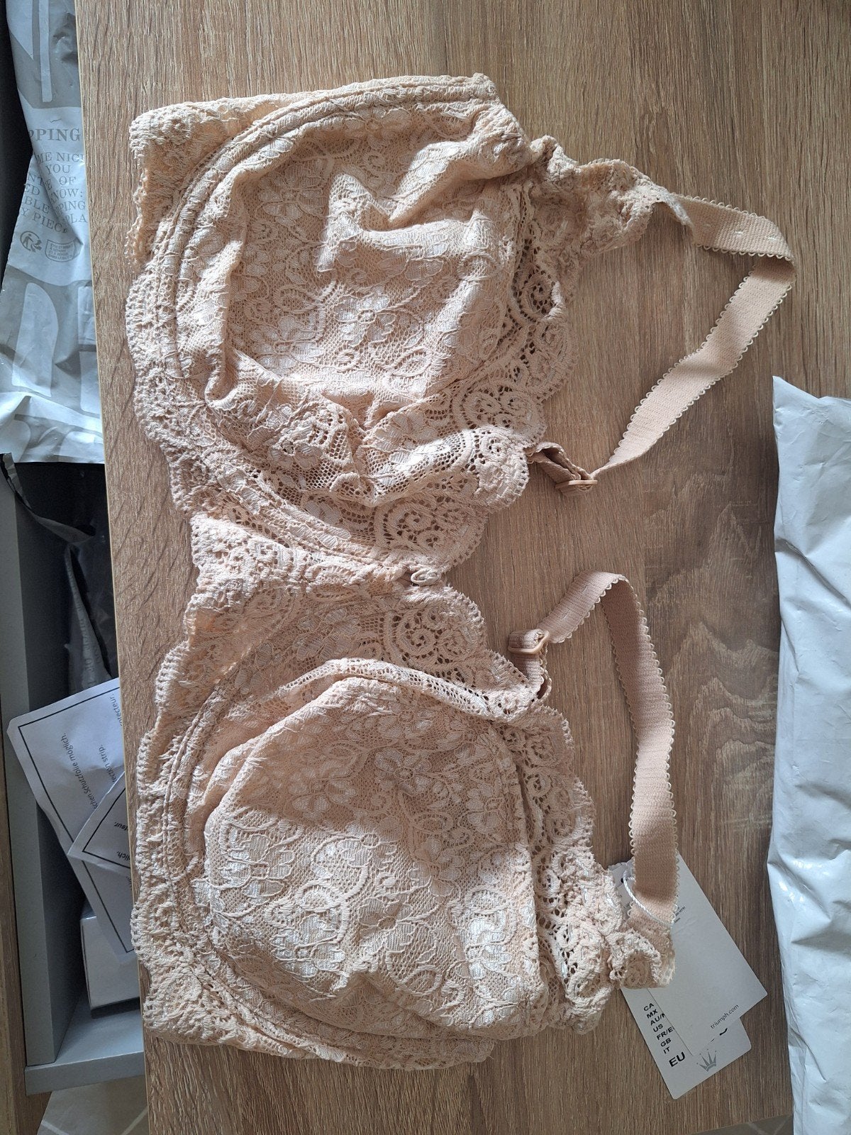 Triumph Amourette Beugel BH 100D Nieuw, Triumph, Ophalen of Verzenden, Beige, BH