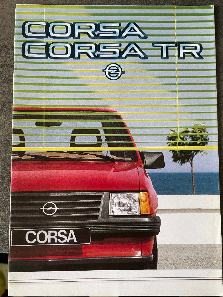 Folder van Opel Corsa, gedrukt sep.1983, Ophalen of Verzenden, Nieuw, Opel