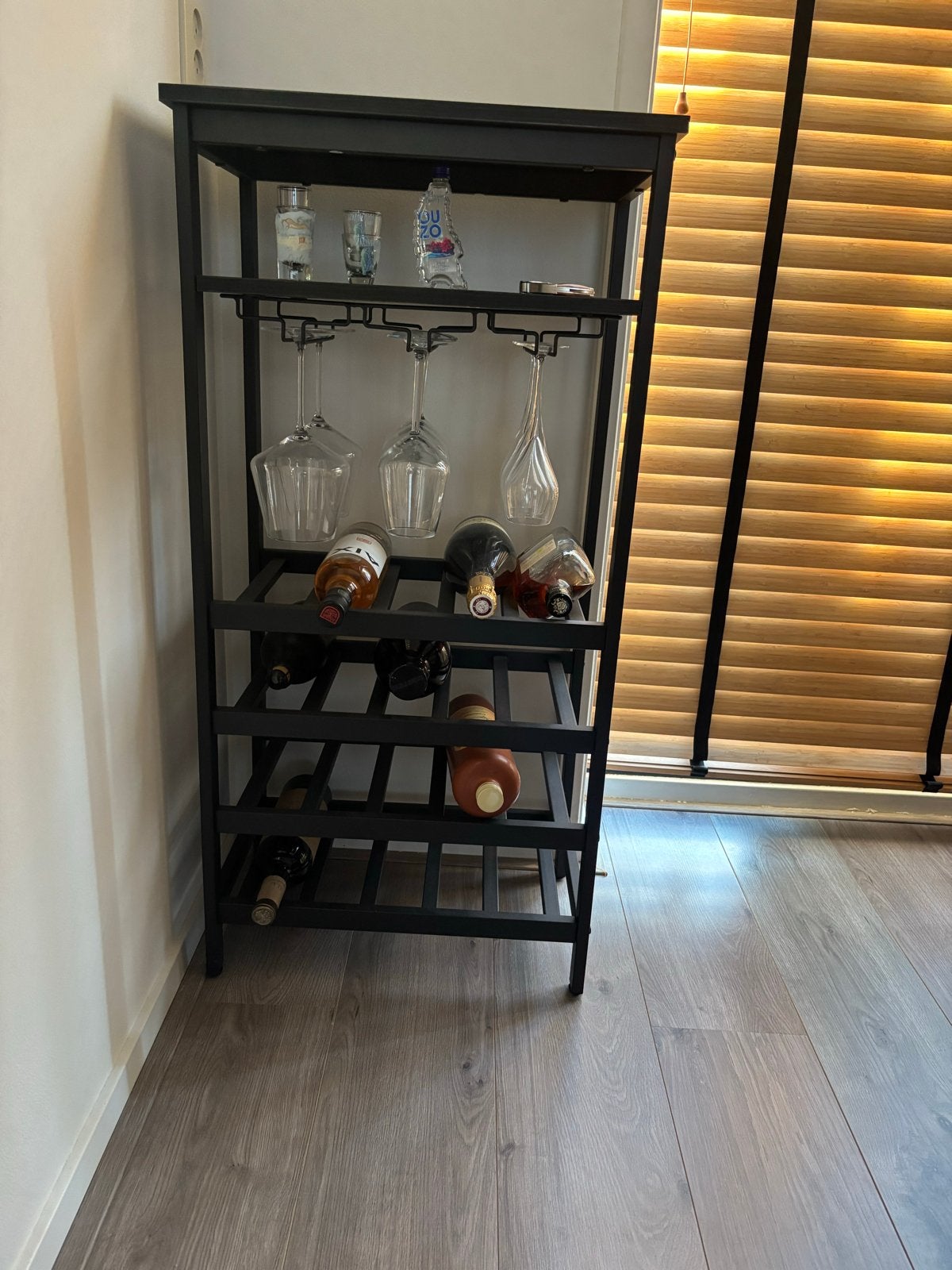 Wijnrek- 20 flessen, 100x50x32cm, Ophalen, Gebruikt, Metaal, 15 tot 25 flessen