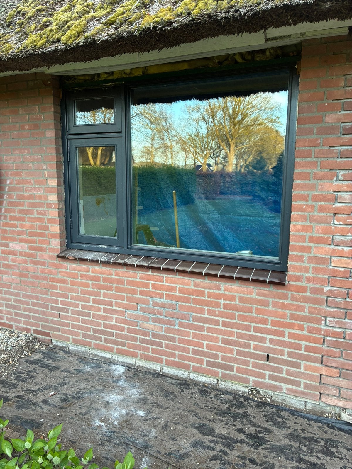 Meranti kozijn met dubbel glas, Raamkozijn, Zo goed als nieuw, Hout, Ophalen