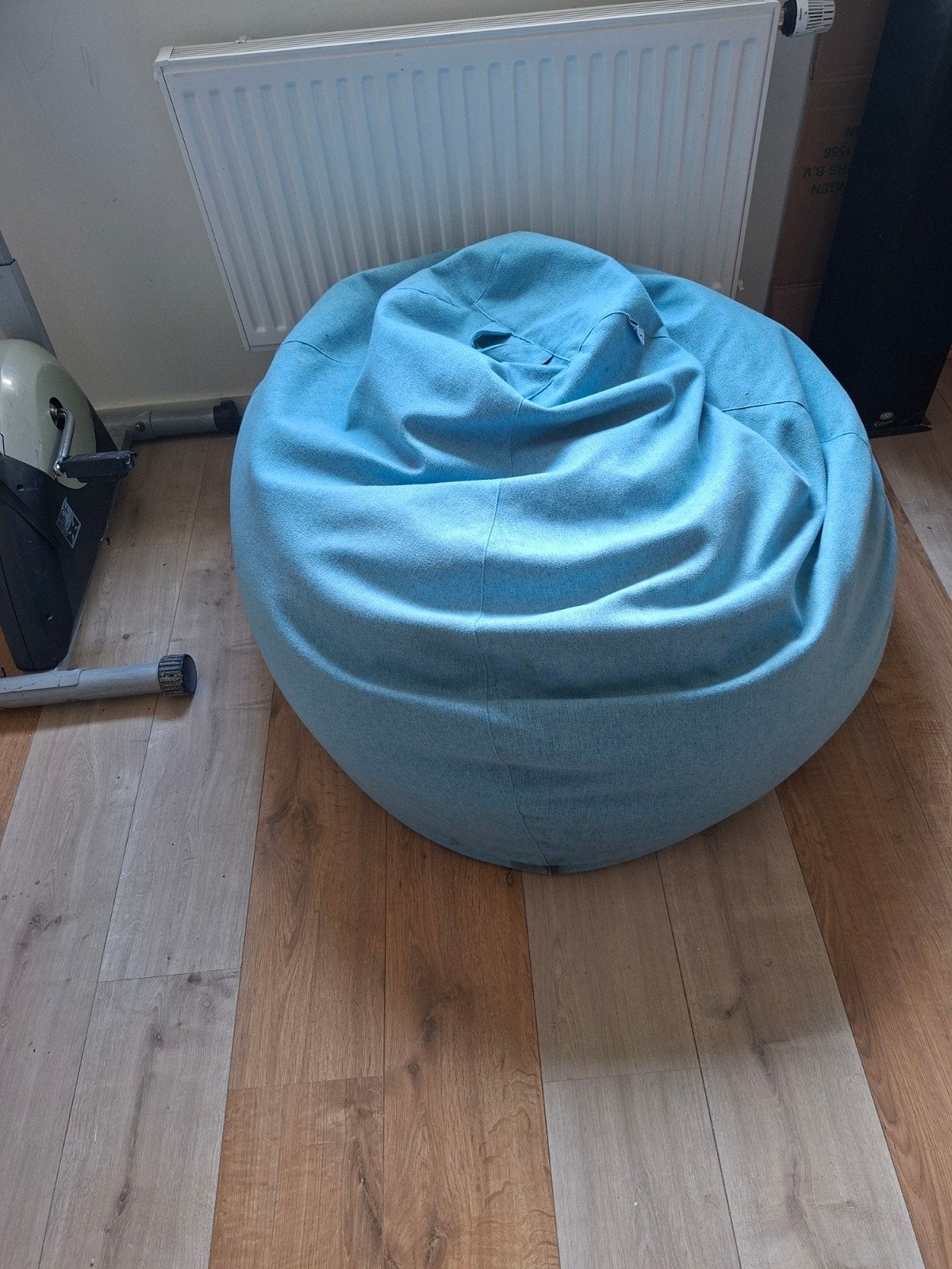 Xoft Living Zitzak - Turquoise, Huis en Inrichting, Ophalen, Gebruikt, Blauw, Zitzak