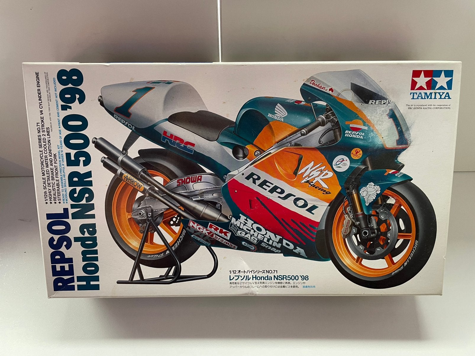 Tamiya Honda nsr 500 1998 Doohan, Hobby en Vrije tijd, Ophalen of Verzenden, Zo goed als nieuw, Tamiya, Groter dan 1:32