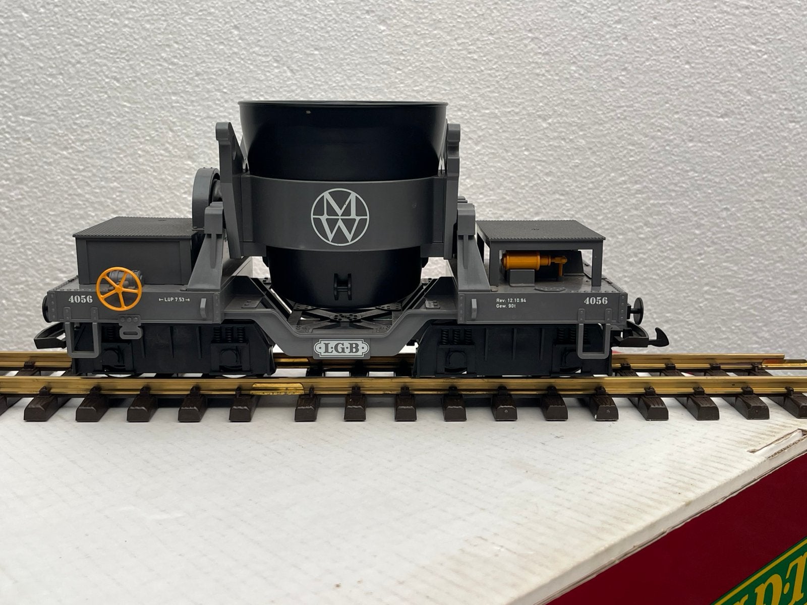 LGB 40560 gietstaalwagen  OVP, Hobby en Vrije tijd, Modeltreinen | Overige schalen, Gebruikt, Gelijkstroom of Wisselstroom, Wagon