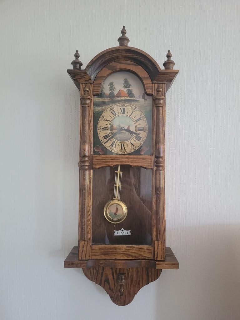 Wandklok met Slinger - Klassiek Design, Antiek en Kunst, Antiek | Klokken, Ophalen