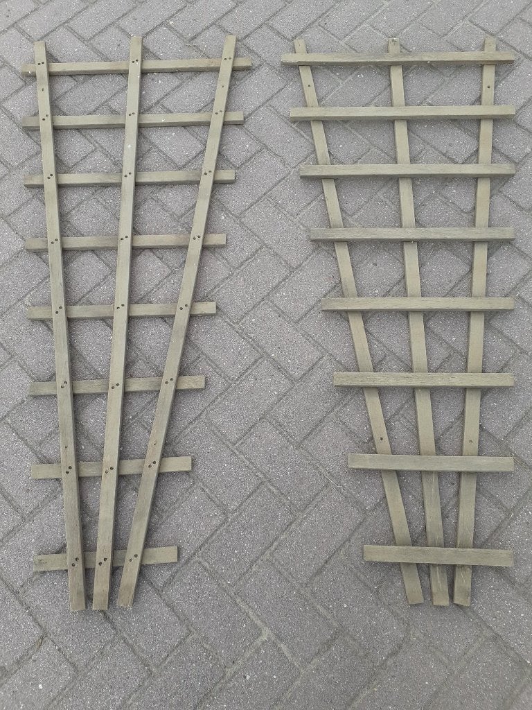 Trellis hardhout 150 x 65 cm, Tuin en Terras, Ophalen, Zo goed als nieuw, 60 cm of meer, Balkon