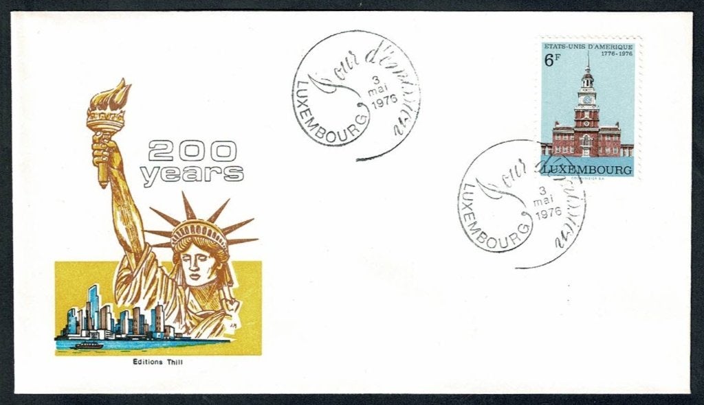 FDC Luxemburg : 1976 - V.S. onafhankelijkheid - Michel 930, Postzegels en Munten, Postzegels | Eerstedagenveloppen, Verzenden