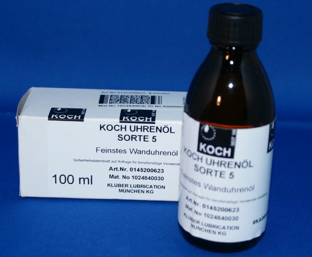 Koch klokolie Flesje 30 ml. € 33,00, Antiek en Kunst, Antiek | Klokken, Ophalen of Verzenden