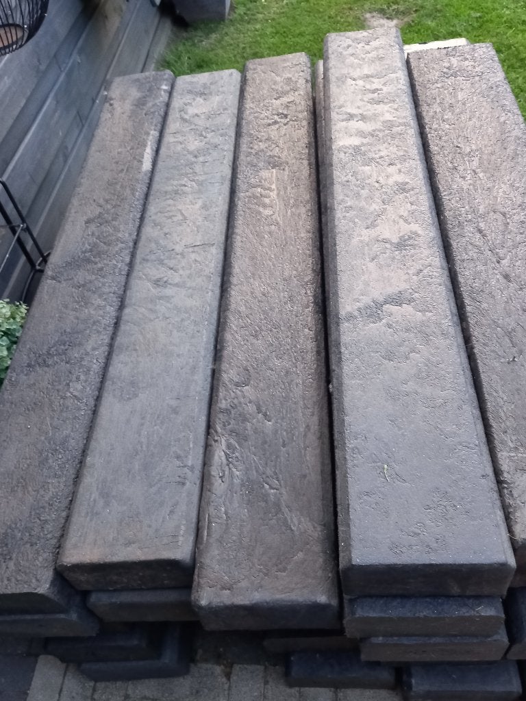 Kunststof bielzen 26 stuks, Tuin en Terras, Bielzen en Borders, Ophalen, Kunststof, Gebruikt, 100 tot 200 cm