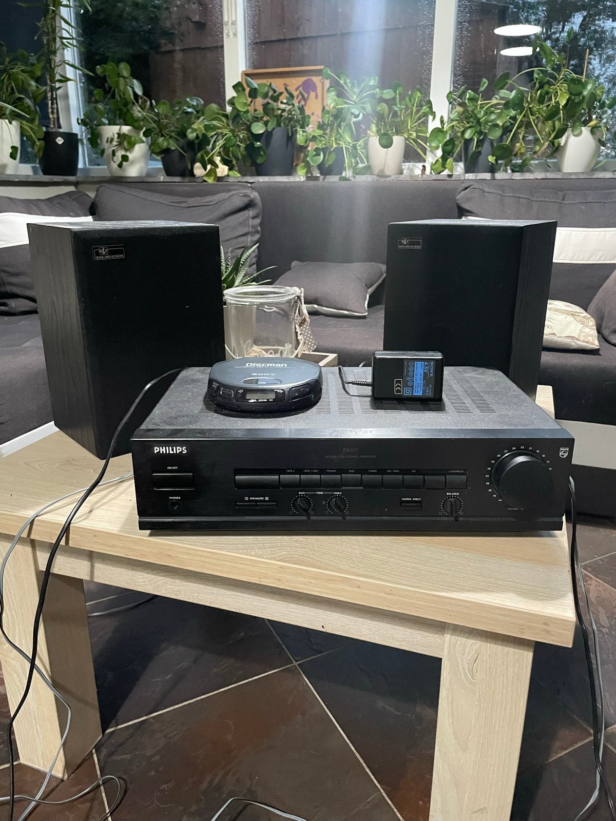 Philips FA650 versterker met Bohland & Fuchs speakers en Son, Philips, Gebruikt, Speakerset, Ophalen of Verzenden