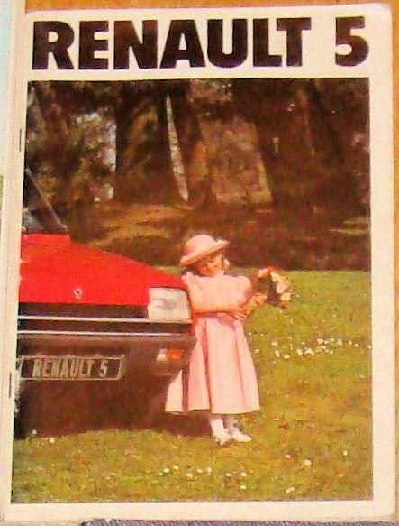 klassieker Renault 5 folder 1981, Gelezen, Renault, Ophalen of Verzenden, Renault