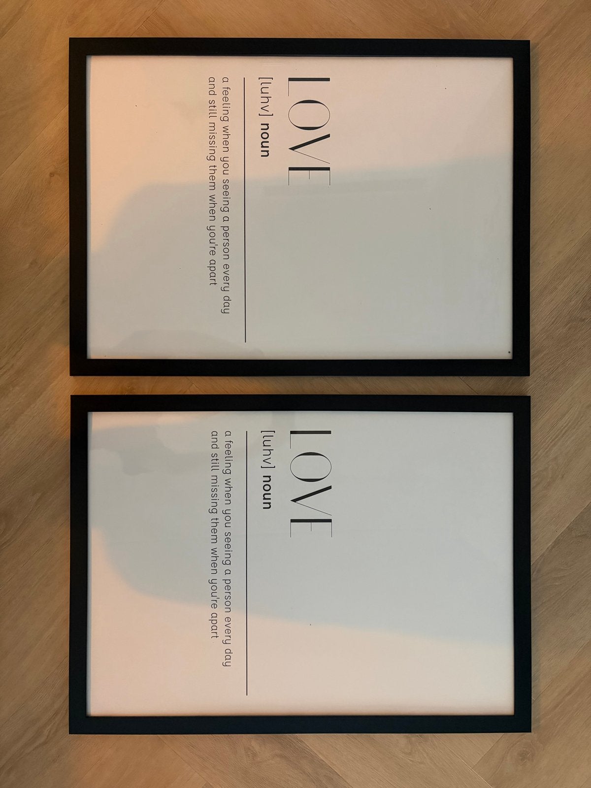 2 Zwarte Lijsten voor Foto's/Posters - 50x70 cm, Ophalen, Gebruikt, Zwart, Posterlijst