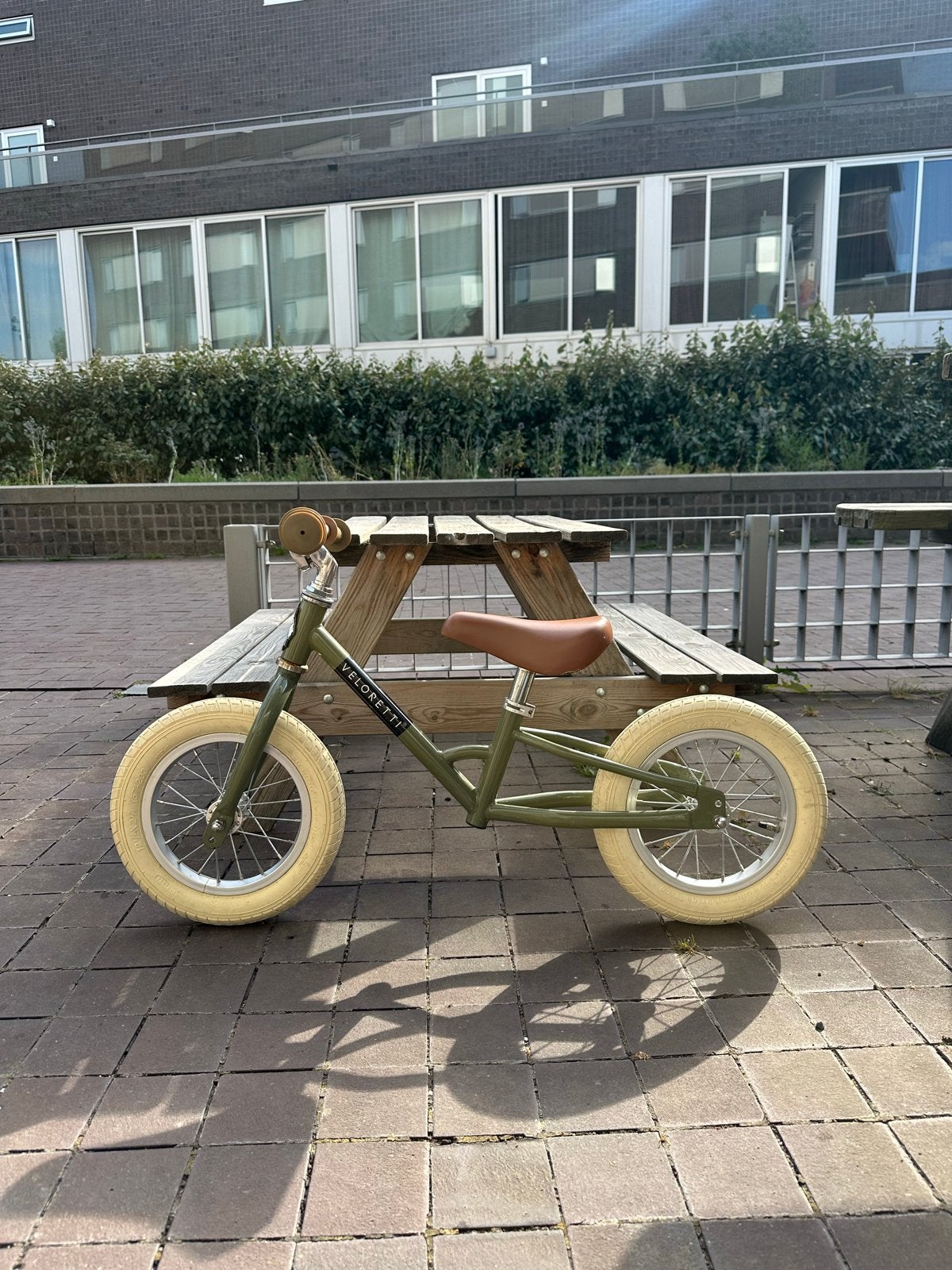 Veloretti loopfiets groen (Desert Moss), Ophalen, Gebruikt, Minder dan 16 inch