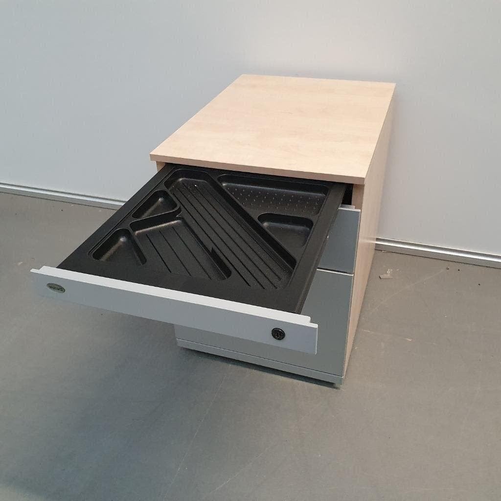 Werndl ladekast verrijdbaar 3 laden 57x44x59 cm, Ophalen, Gebruikt, 5 laden of meer, Minder dan 100 cm