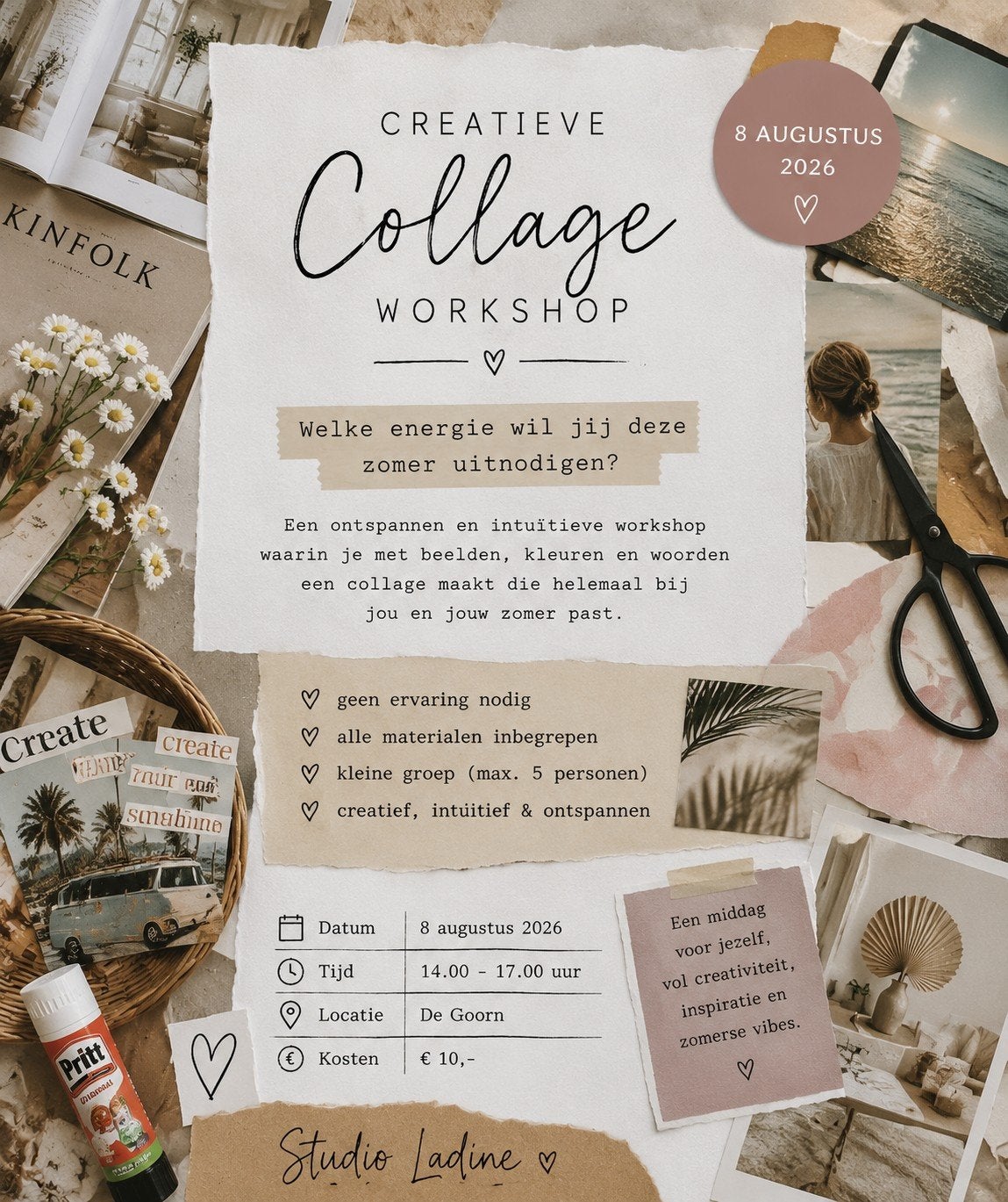 Creatieve collage workshop - Alkmaar/Hoorn, Ophalen, Nieuw